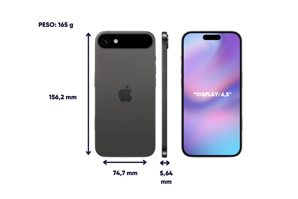 Dimensioni e peso iPhone 17 Air