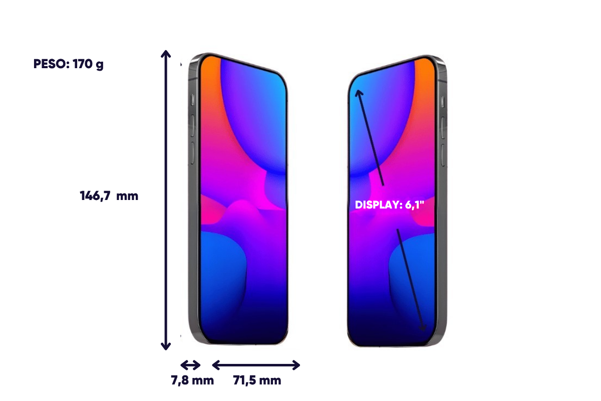 Dimensioni e peso iPhone 18e