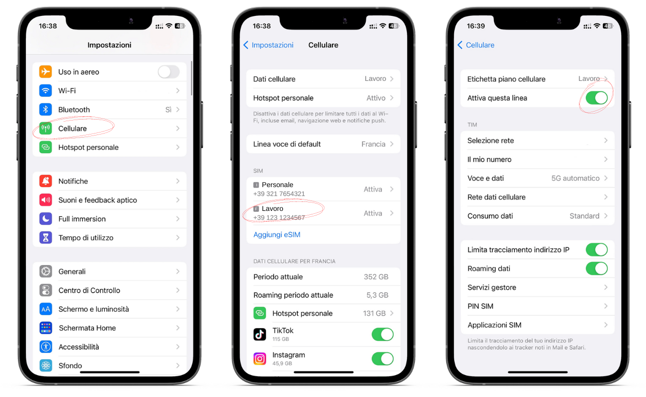Procedura per attivare la configurazione della Dual SIM iPhone pt.1