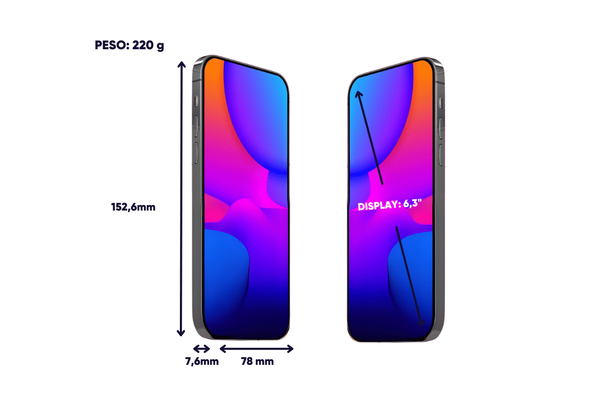 Dimensiones y peso iPhone 17