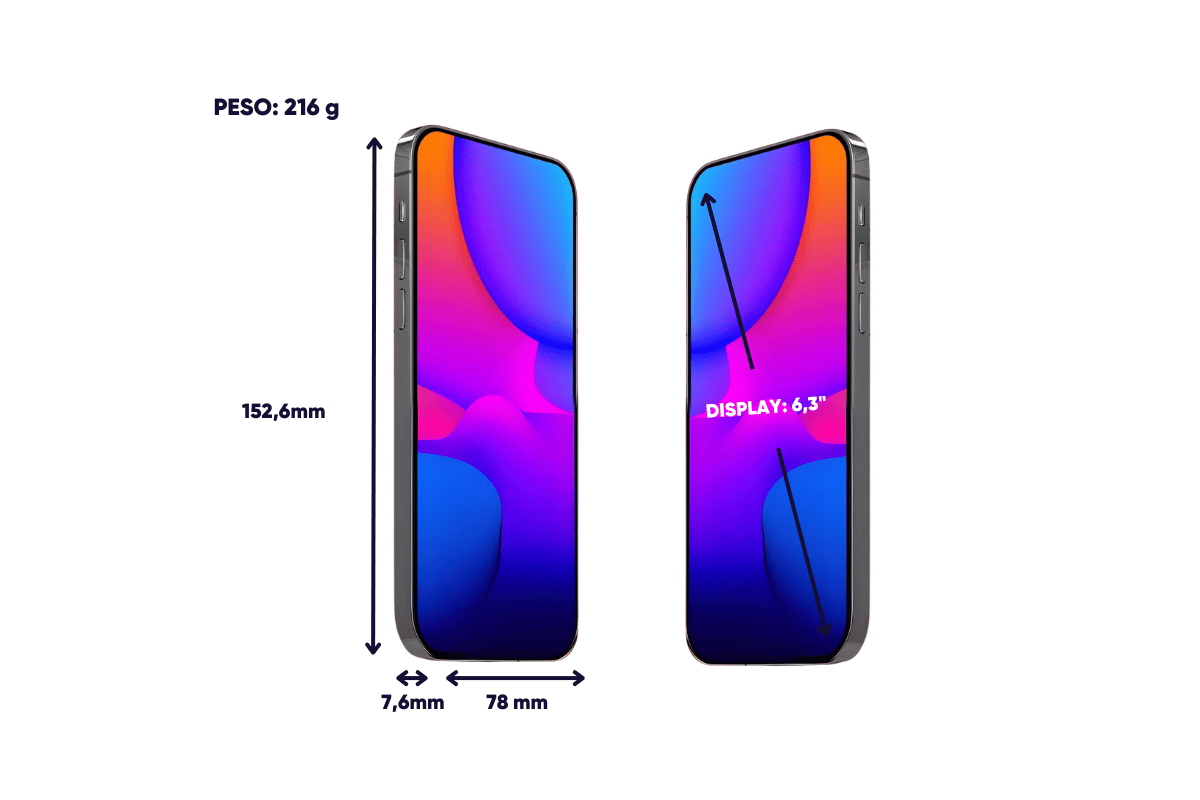 Dimensioni e peso iPhone 18