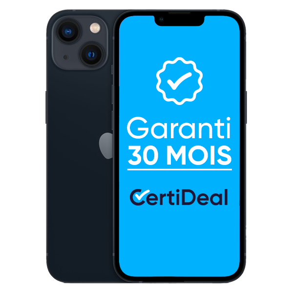 Apple - iPhone 13 Mini - 128 Go - Reconditionné - Minuit