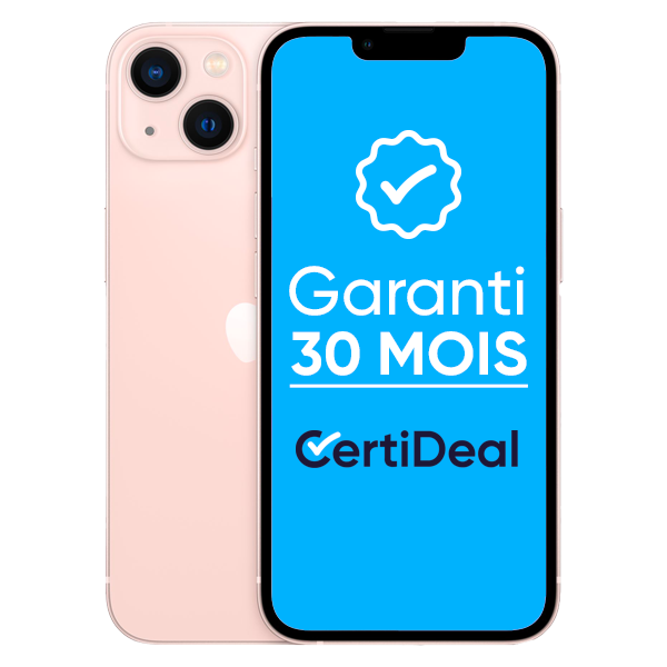 Apple - iPhone 13 Mini - 128 Go - Reconditionné - Rose