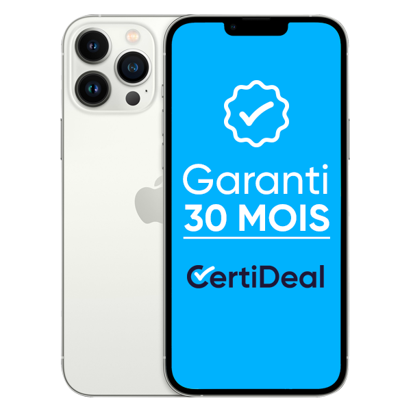Apple - iPhone 13 Pro Max - 128 Go - Reconditionné - Argent