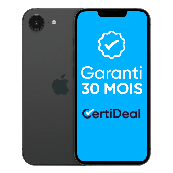 Meilleurs iPhone reconditionnés à moins de 500 € : notre sélection Apple - iPhone 16e - 128 Go - Reconditionné - Noir