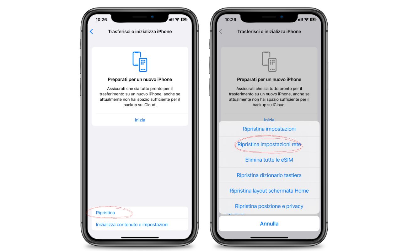 Procedura per risolvere problemi hotspot iPhone