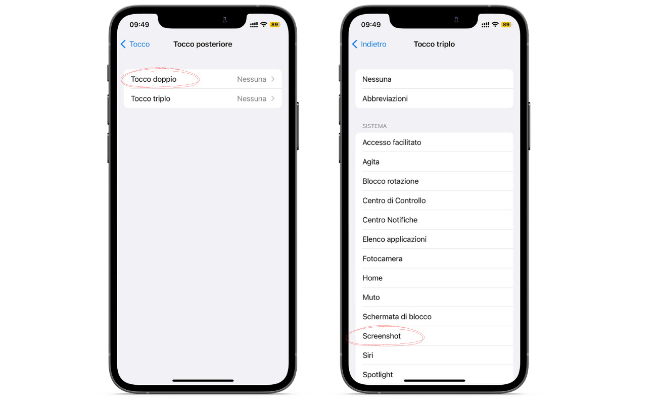 Procedura per fare screenshot senza premere i tasti (2)