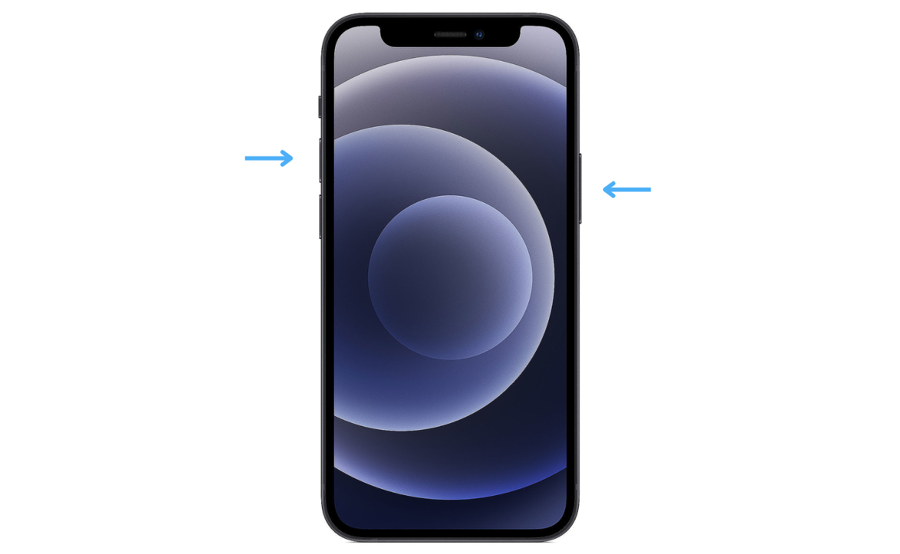 Procedimiento para hacer capturas de pantalla en modelos con Face ID
