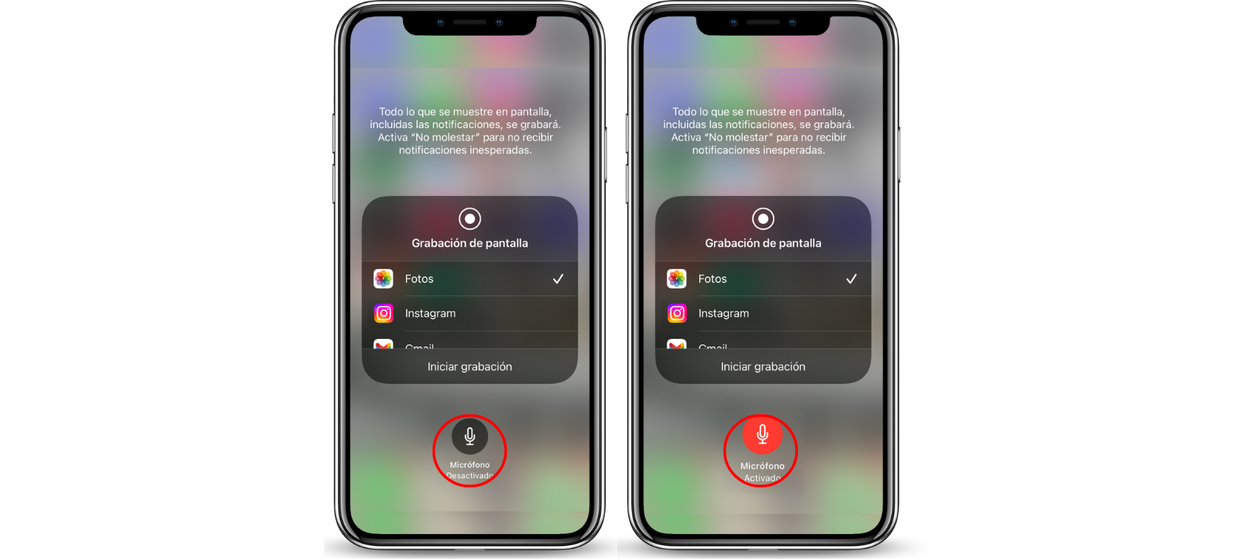 Cómo grabar pantalla de iPhone con mi propia voz