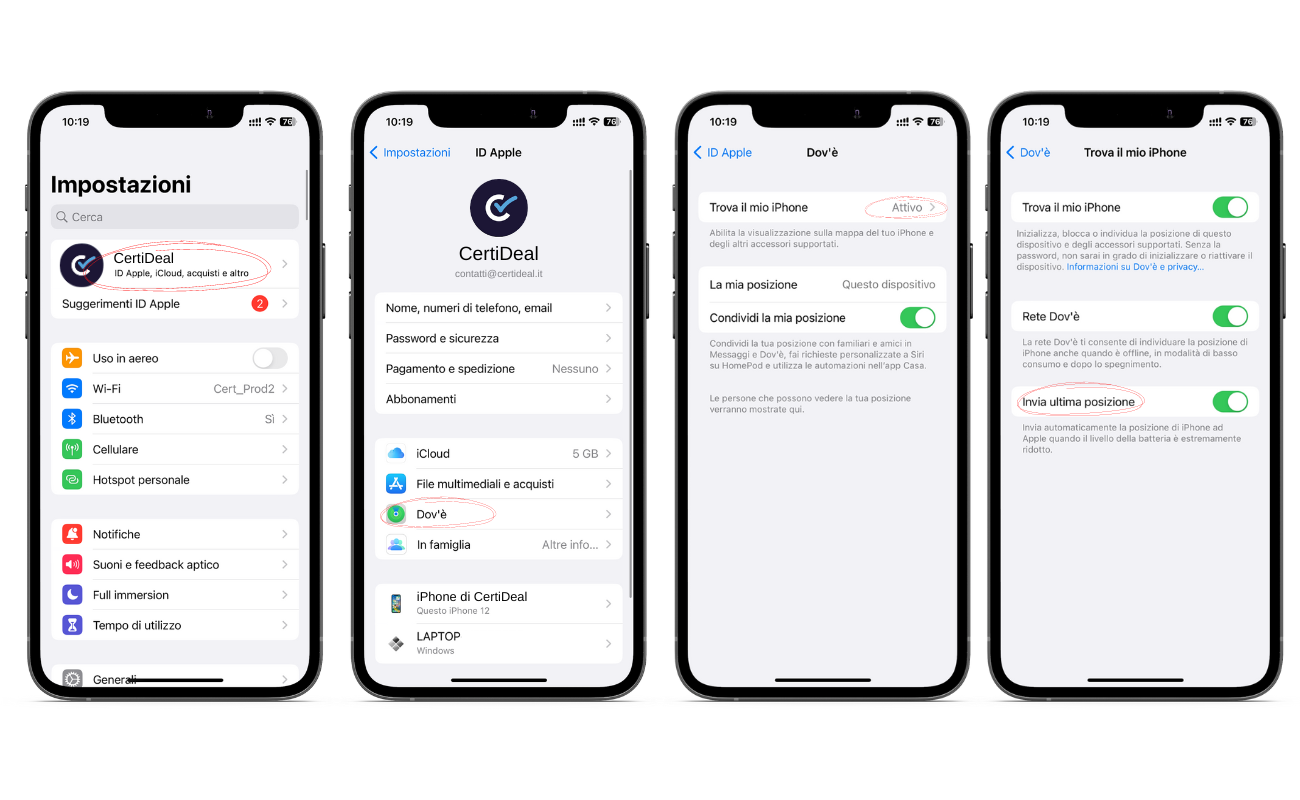Attivare Rete dov'è